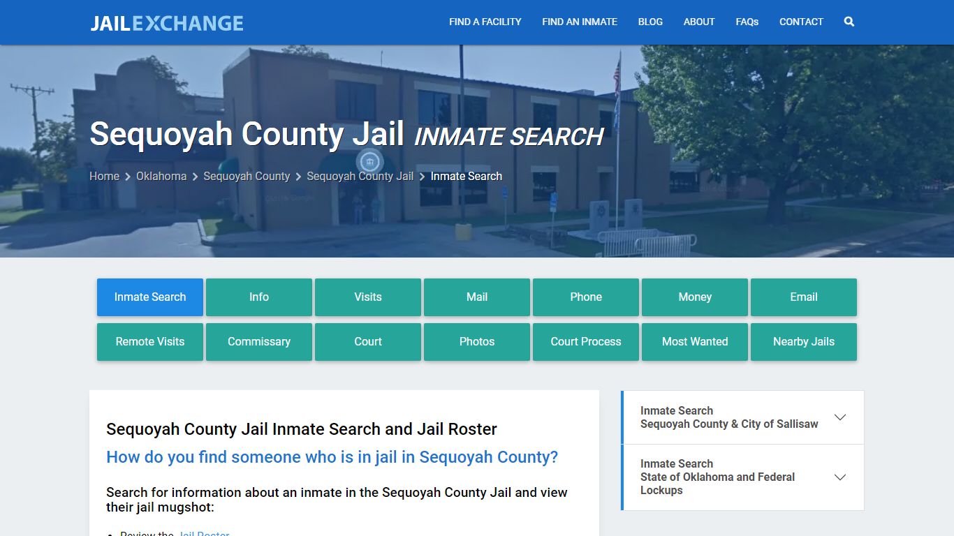 Inmate Search: Roster & Mugshots - Sequoyah County Jail, OK